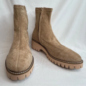 Coconuts by Matisse Tan Hudson Lug‎ Sole Bootie. Size 8 1/2.